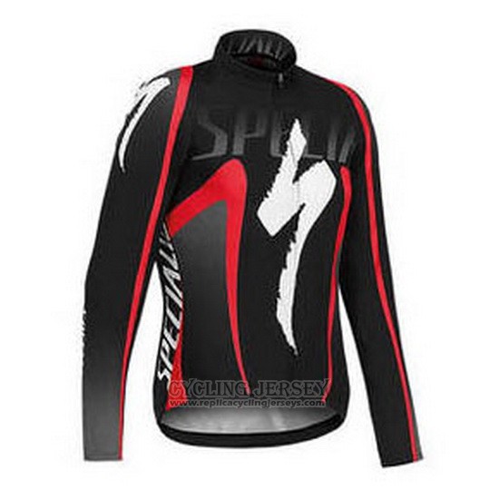 2016 Cycling Jersey Specialized Ml Black and Red (2) Long Sleeve and Bib Tight